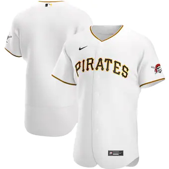 mens nike white pittsburgh pirates home authentic team jers